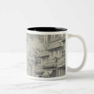 Set Design for Act II of the opera 'Lakme' Two-Tone Coffee Mug