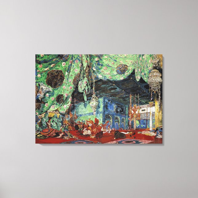 Set design for 'Scheherazade' Canvas Print (Front)