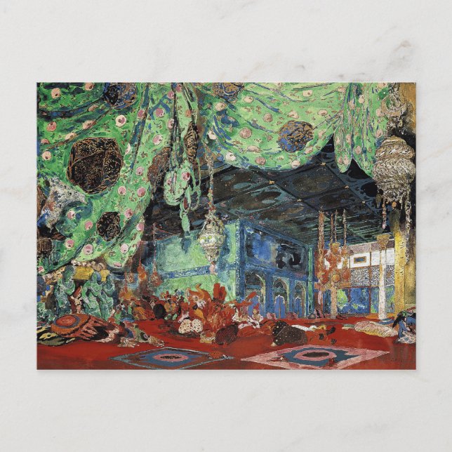 Set design for 'Scheherazade' Postcard (Front)