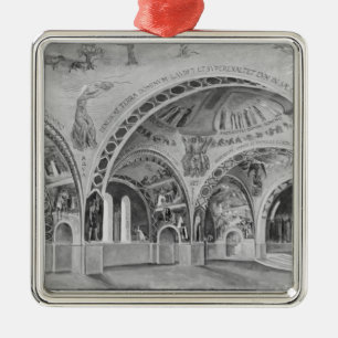 Set design for the church of Chatillon. Metal Tree Decoration