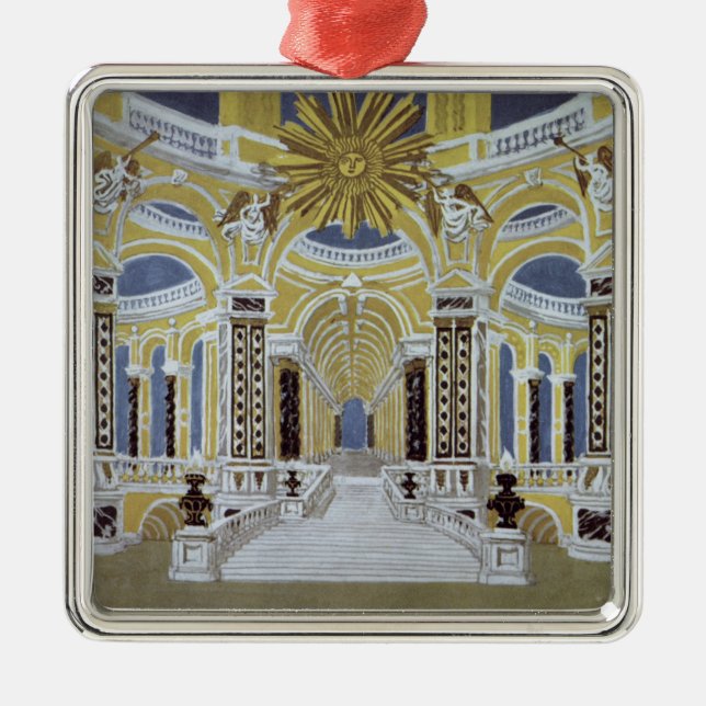 Set design for 'The Magic Flute' Metal Tree Decoration (Front)