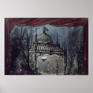 Set design for 'The Magic Flute' Poster