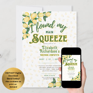 Set for Summer   Fun Lemon Squeeze Bridal Shower Invitation