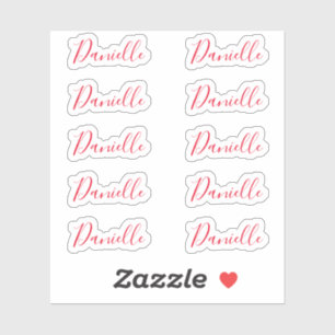 Set of 10 - Elegant Signature Script Name Danielle