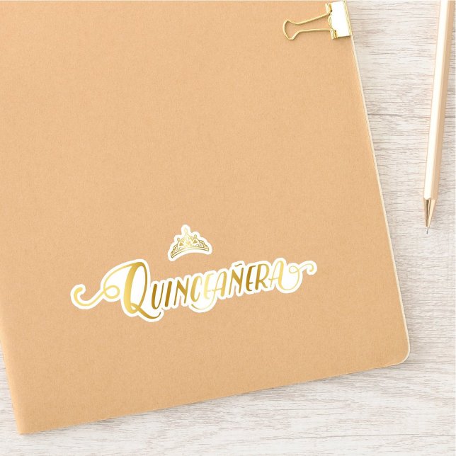 Set of 10 Gold Crown, Tiara and Quinceañera Words (Creator Uploaded)