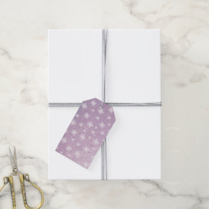 Set of 10 Pink Snowflake Gift Tags