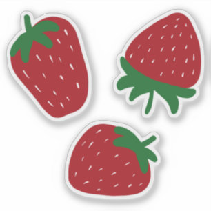 Set of 3 Strawberry