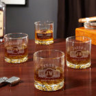 Set of 4 Marquee Buckman Whiskey Glasses