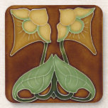 Set of 6 Art Nouveau Coasters<br><div class="desc">Set of 6 Art Nouveau Coasters with a traditional Art Nouveau tile design</div>