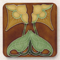 Set of 6 Art Nouveau Coasters
