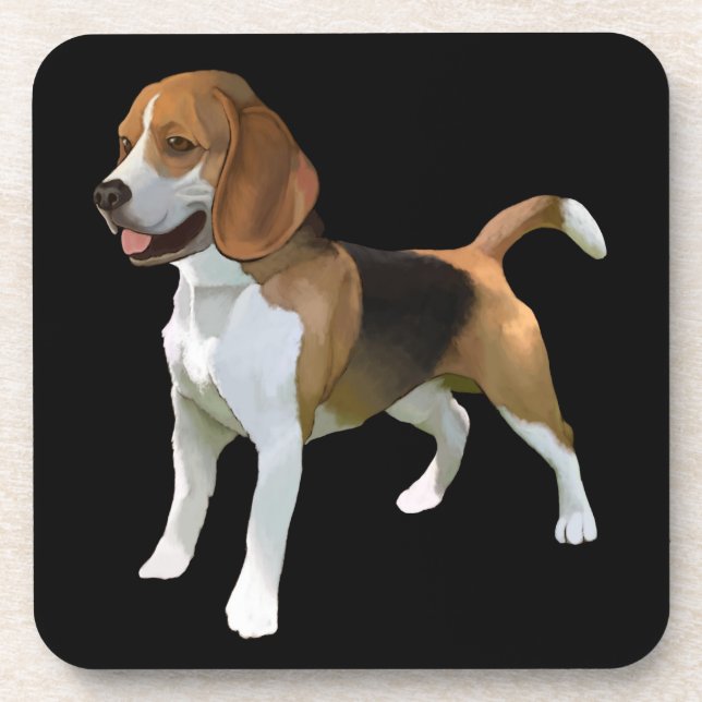 Set of 6 Beagle Coasters (Front)