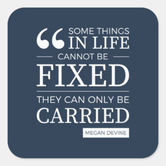 set of 6 "can't be fixed" stickers in navy