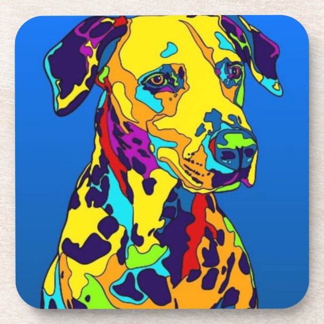Set of 6 Coasters - Seated Dalmatian (Front)