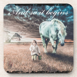 Set of 6 Coasters with Horse