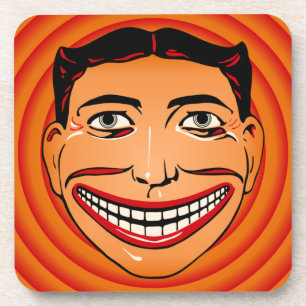 Set of 6 Coney Island Funny Face Coasters
