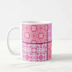 Set of 6 seamless geometric pattern. Vintage illus Coffee Mug