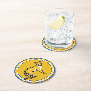 Set of 6 Tasmanian Tiger Paper Coasters