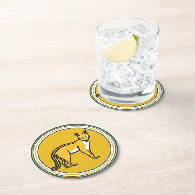 Set of 6 Tasmanian Tiger Paper Coasters (Insitu)