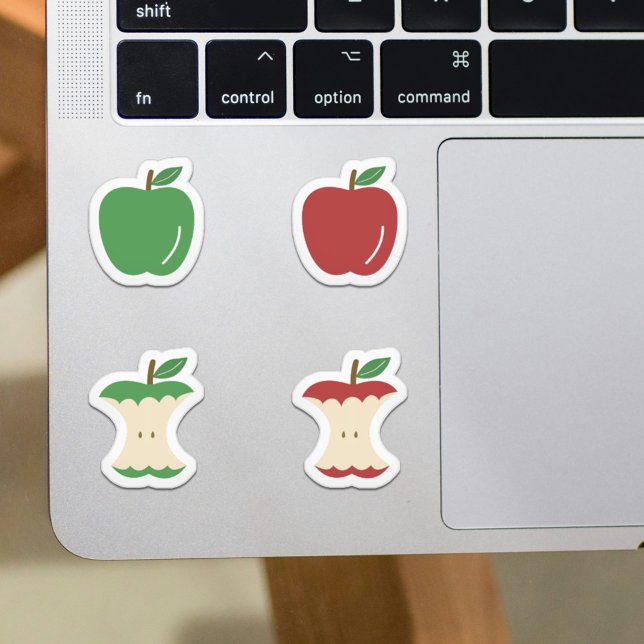 Set of Apple and Apple Core Stickers (Set of Apple and Apple Core Stickers)