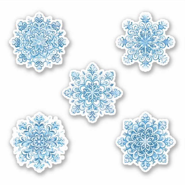 Set of Beautiful Snowflakes (Front)