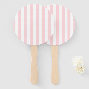 Set of Fans Pink & White Stripe