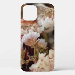 Set of flowers, greeting card abstract, anniversa iPhone 12 case