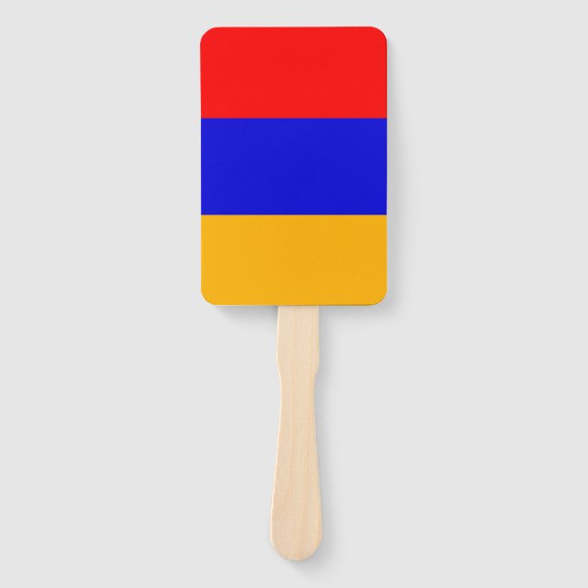 Set of hand fan with flag of Armenia (Front)