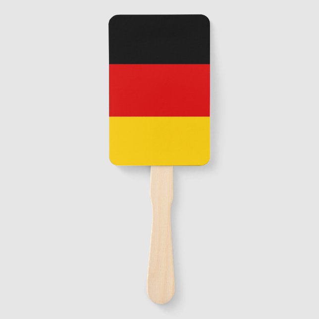 Set of hand fan with flag of Germany (Front)