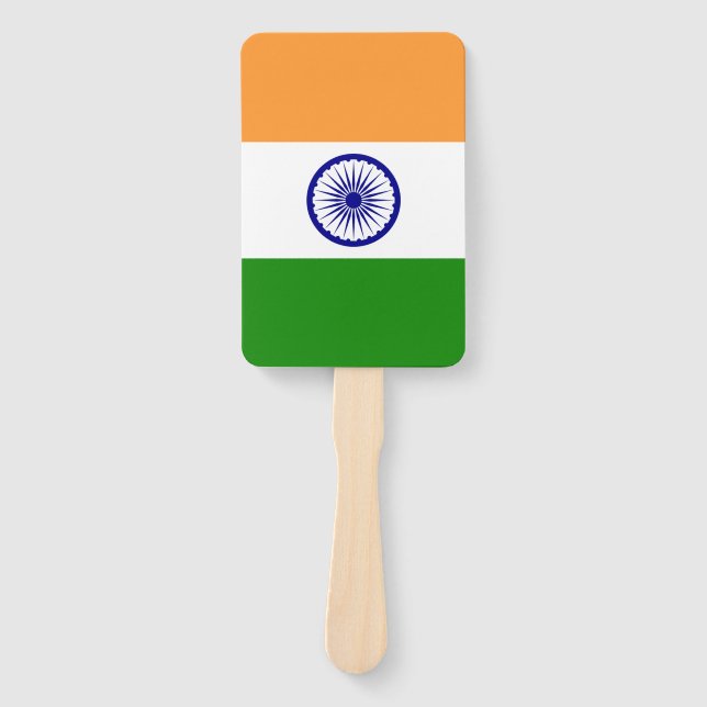 Set of hand fan with flag of India (Front)