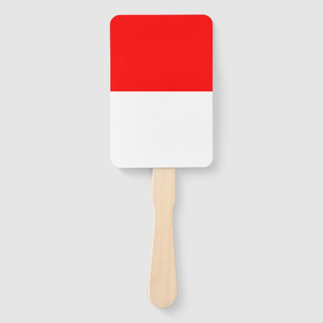 Set of hand fan with flag of Indonesia (Front)