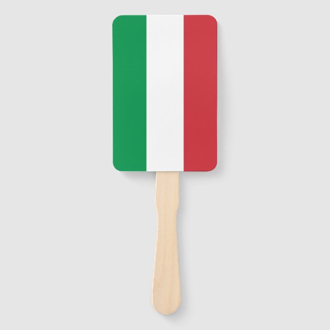 Set of hand fan with flag of Italy (Front)