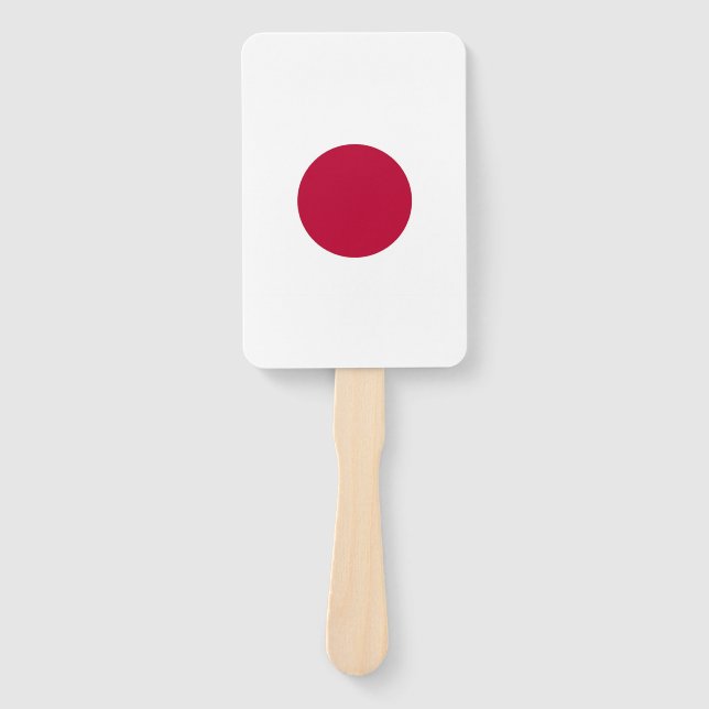 Set of hand fan with flag of Japan (Front)