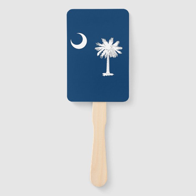 Set of hand fan with flag of South Carolina, USA (Front)