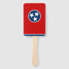 Set of hand fan with flag of Tennessee, USA