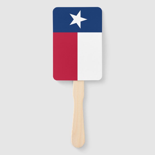 Set of hand fan with flag of Texas, USA (Front)