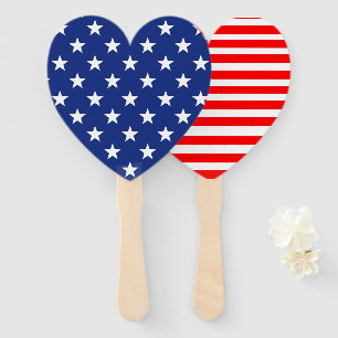Set Of Hand Fans - Star And Stripes