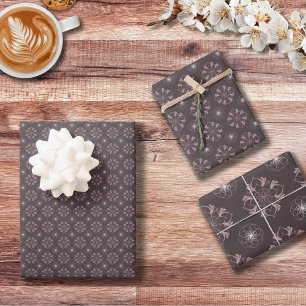 Set of Intricate flourish designs - wrapping paper