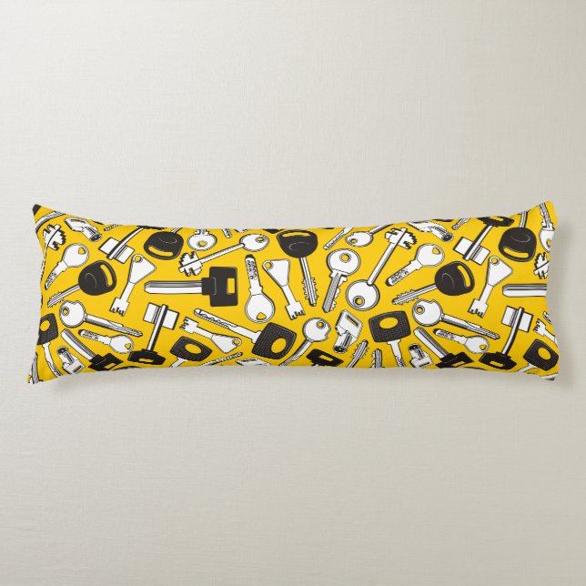 Set of Keys Background Body Cushion (Front)