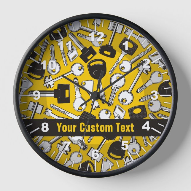 Set of Keys Background Clock (Front)