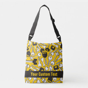 Set of Keys Background Crossbody Bag
