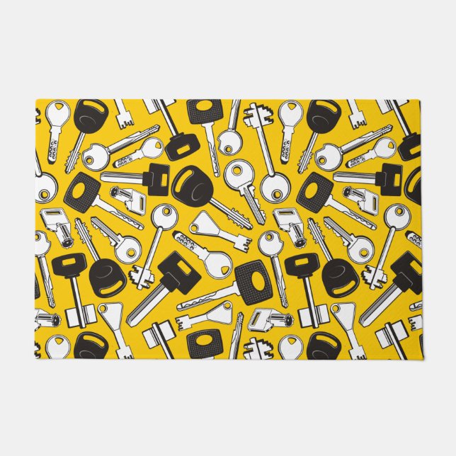 Set of Keys Background Doormat (Front)