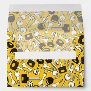 Set of Keys Background Envelopes