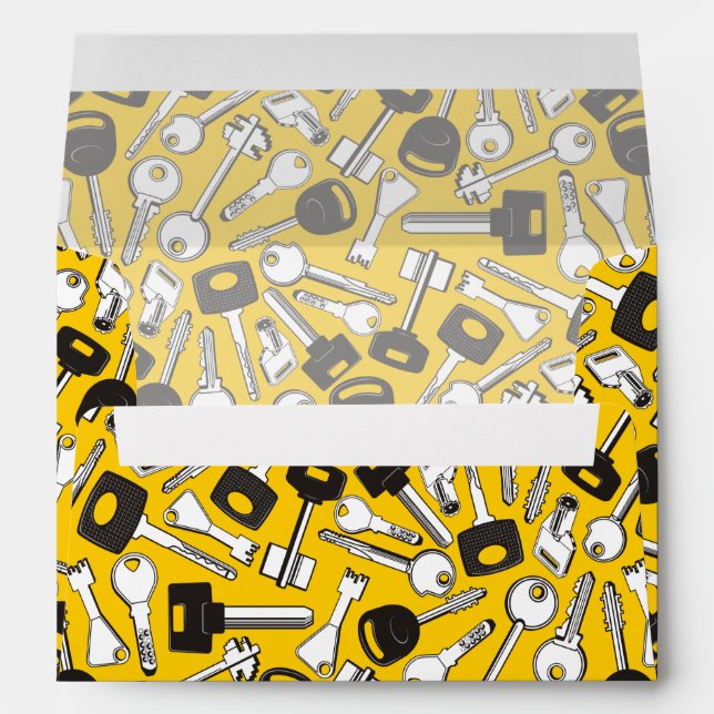 Set of Keys Background Envelopes (Back (Bottom))