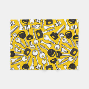 Set of Keys Background Fleece Blanket
