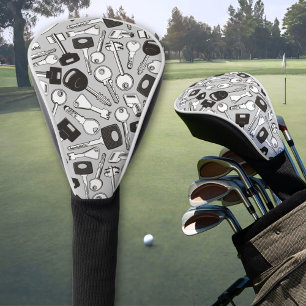 Set of Keys Background Golf Head Cover