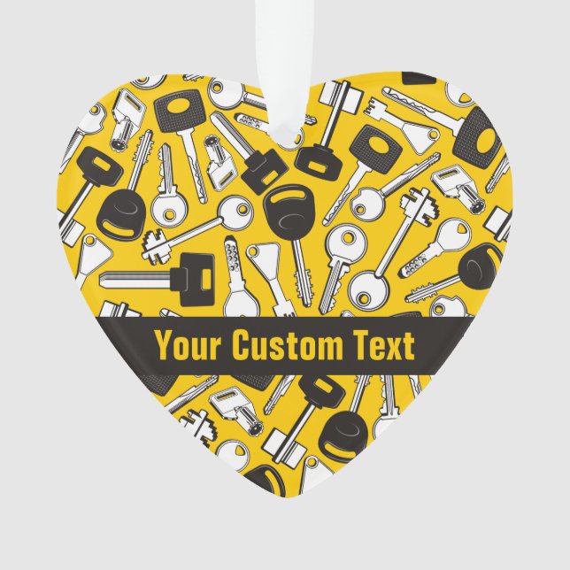 Set of Keys Background Ornament (Front)