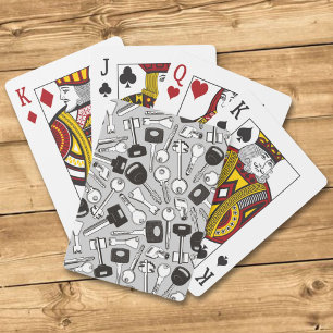Set of Keys Background Playing Cards