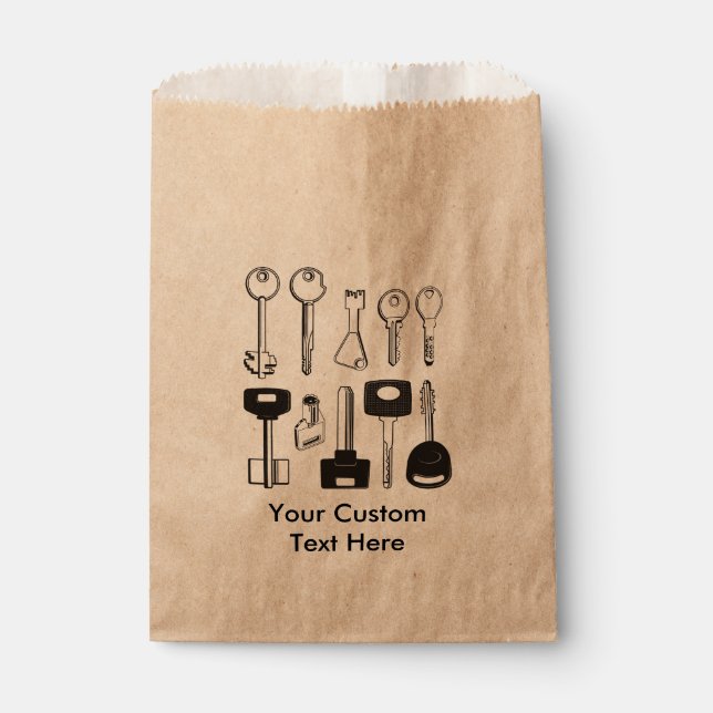Set of Keys Favour Bags (Front)