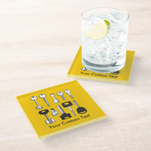 Set of Keys Glass Coaster