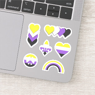Set of non-binary pride designs